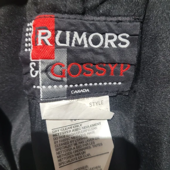 Rumors & Gossip Women's Vintage Leather High Waist Tapered Pants 26 Black Biker - Picture 7 of 8